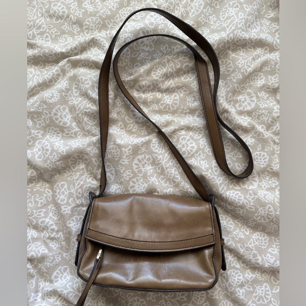 HOBO Tan Leather Crossbody Bag